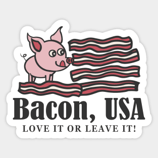 Bacon USA Sticker